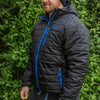 Angler wearing Preston Innovations Celcius Insulated Puffer Jacket