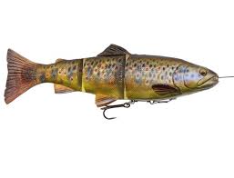 Fishing Tackle / Fishing Lures - Savage Gear 4D Line Thru Trout Lure | Dark Brown Trout 