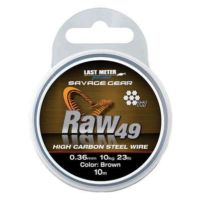 Savage Gear Raw 49 High Carbon Steel Wire | OpenSeason.ie Irish Fishing Tackle Shop