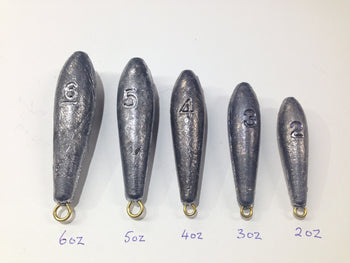 Plain Bomb Fishing Lead Weight