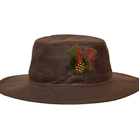 Walker & Hawkes Wide-Brimmed Waxed Outback Hat - OpenSeason.ie