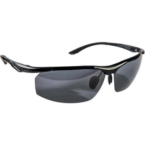 Wychwood Aura Polarised Fishing Sunglasses - Black/Black Lens