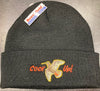Beechfield Hunting Beanie Cap with Embroidered "Cock Up!" Motif - Black