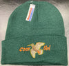 Beechfield Hunting Beanie Cap with Embroidered "Cock Up!" Motif Forest Green