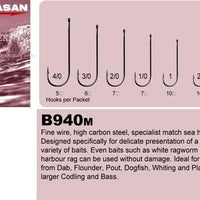 Kamasan B940M Aberdeen Match Sea Hooks - Hook Size Chart - OpenSeason.ie