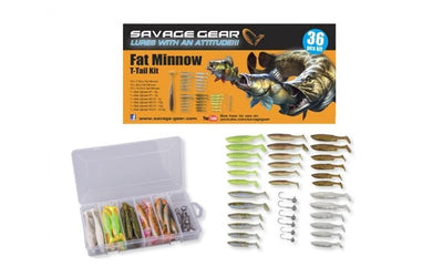 Savage Gear Fat Minnow T-Tail 36-Piece Kit - Fishing Tackle Online Shop - OpenSeason.ie, Nenagh, Co. Tipperary