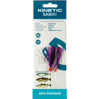 Kinetic Sabiki Disco Rig 1/0 Pink/White/Flash - OpenSeason.ie Sea Fishing Tackle Online