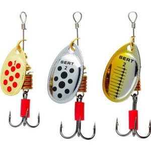 SERT Spoony Trout Spinner Lures - 3 Pack