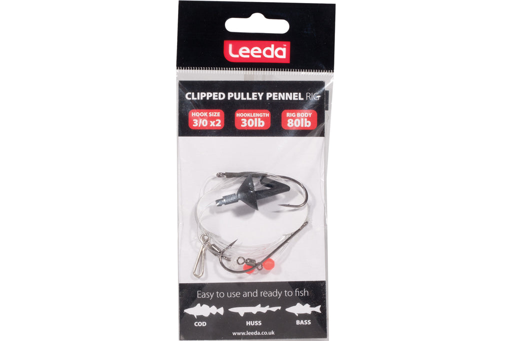 Leeda Clipped Pulley Pennel Rig 30lb - Sea Angling Tackle at OpenSeason.ie