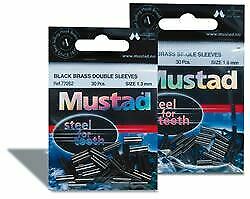 Mustad Black Brass Single Sleeves (Crimps) - OpenSeason.ie