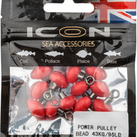 ICON Power Pulley Beads - 95lb/43kg - Sea Angling Terminal Tackle - OpenSeason.ie Online Tackle Shop, Nenagh 