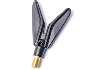 Leeda Flat V Coarse Rod Rest - Brass Thread