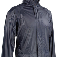 Adult Waterproof Rain Jacket - Stormguard Packaway - Unisex - Navy
