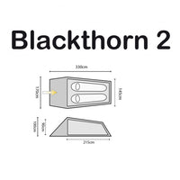 Highlander Blackthorn 2 Man Easy-Pitch Tent - Internal Configuration